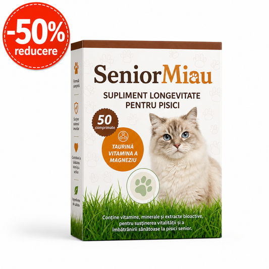 SeniorMiau - Supliment Longevitate pentru Pisici