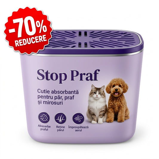 Stop Praf – Cutie absorbantă pentru păr, praf și mirosuri